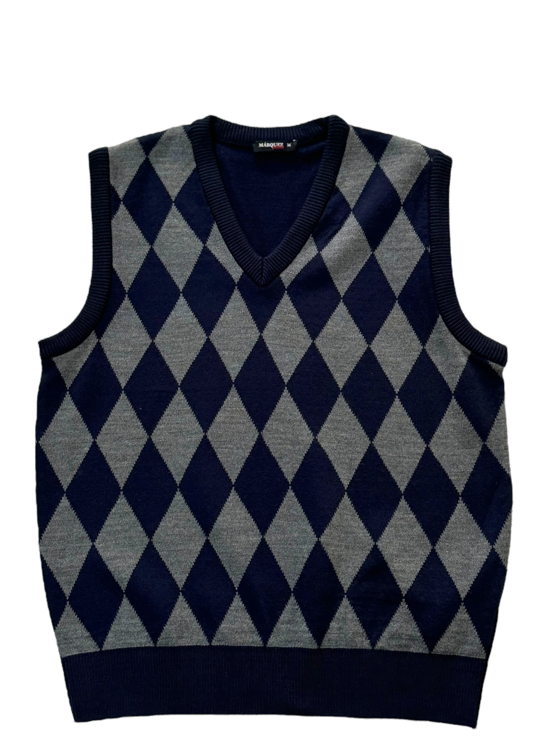 Sueter Tejido Chaleco Rombos Hombre Katia Tejer Chaleco De Hombre