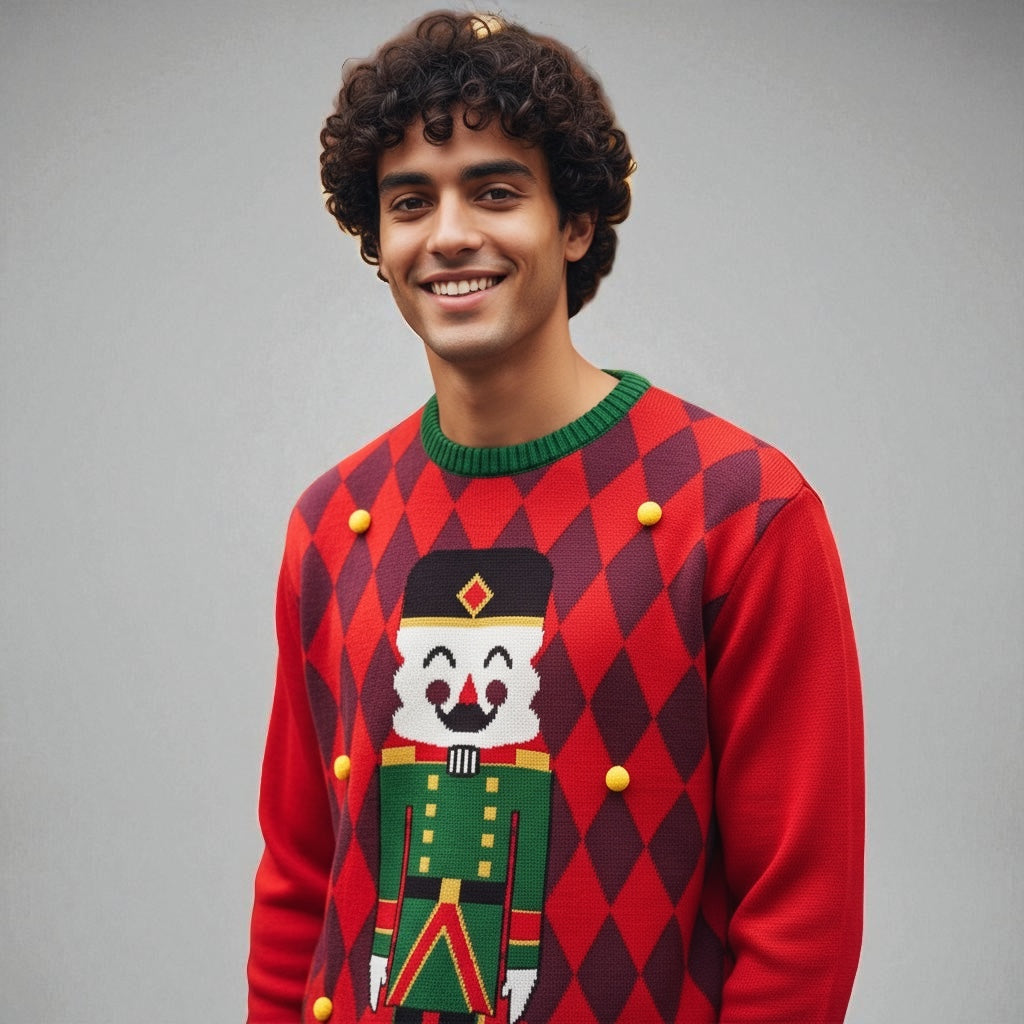 Ugly Sweater / Sueter Navideño con Cascanueces Adulto