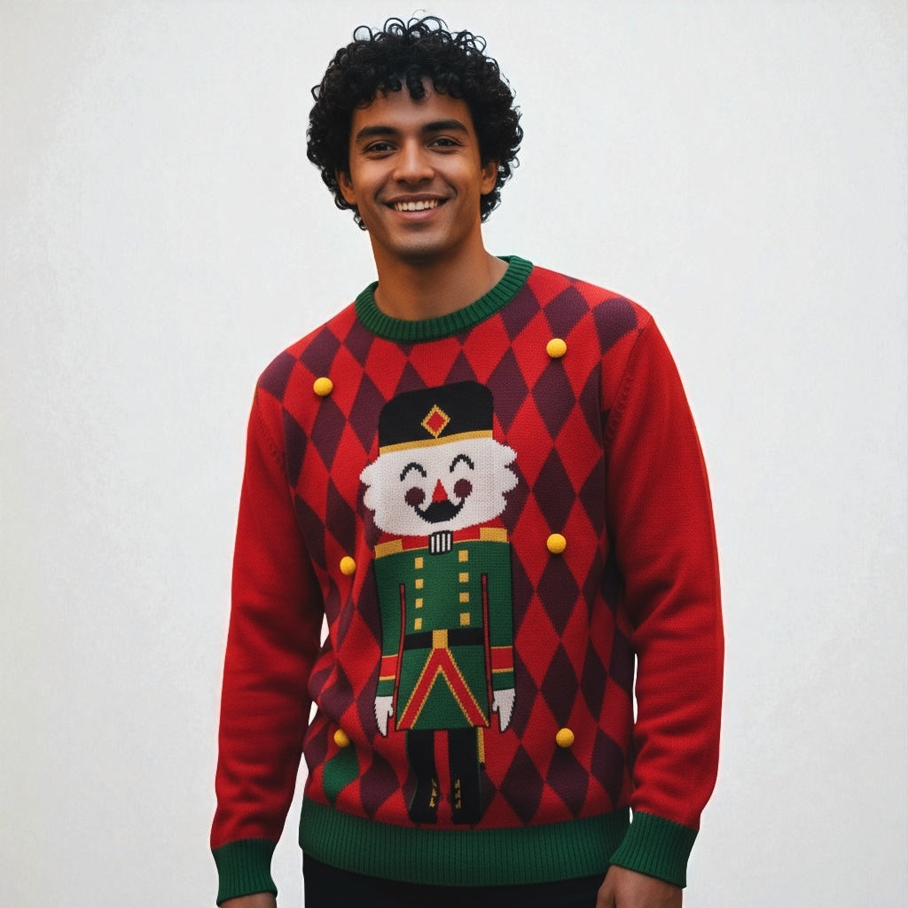 Ugly Sweater / Sueter Navideño con Cascanueces Adulto