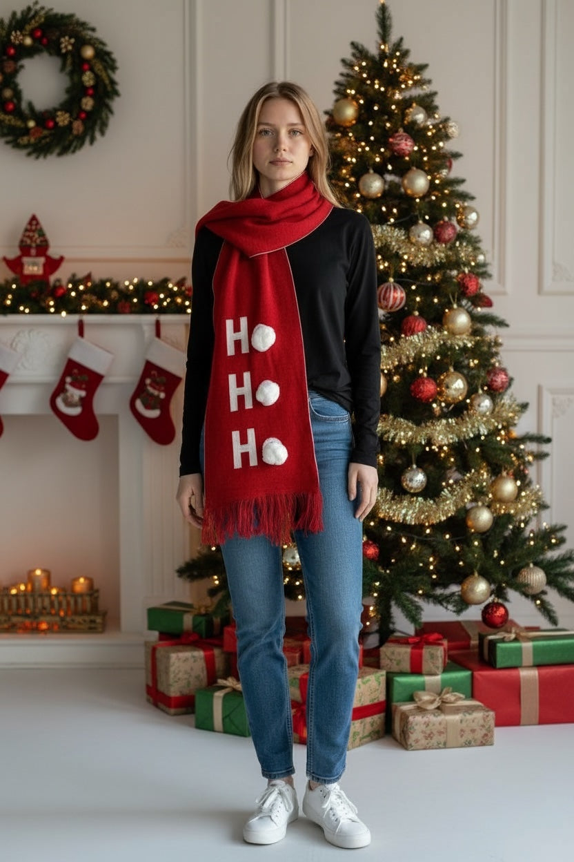 Ugly Scarf / Bufanda Navideña Unisex HoHoHo