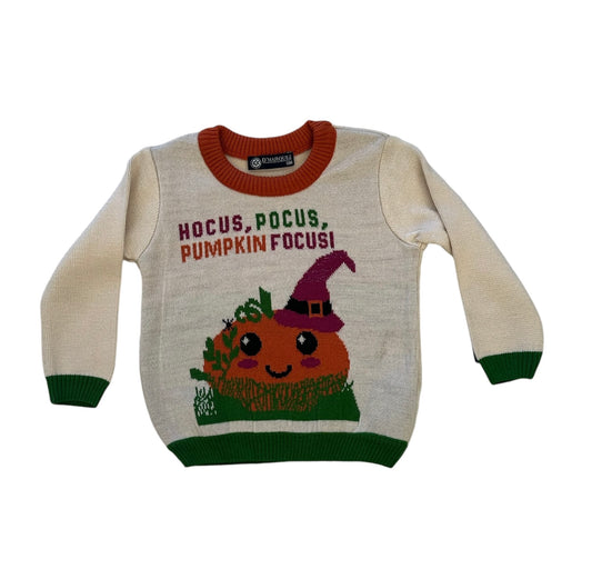 Sueter Halloween de Calabaza con Sombrero