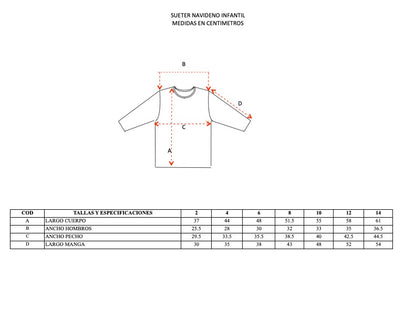 Ugly Sweater / Sueter Navideño con Cascanueces Infantil