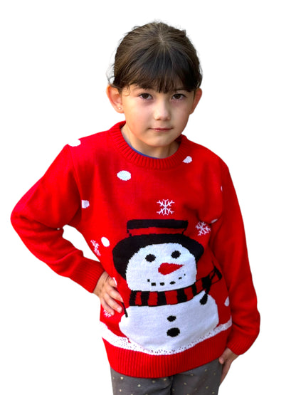 Ugly Sweater / Sueter Navideño con Muñeco de Nieve
