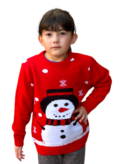 Ugly Sweater / Sueter Navideño con Muñeco de Nieve