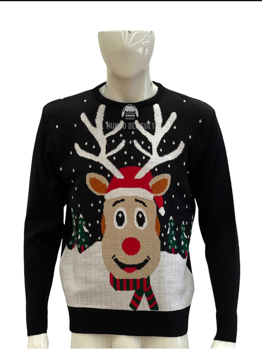 Ugly Sweater / Sueter Navideño con Reno  Adulto