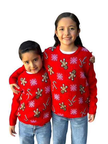 Ugly Sweater / Sueter Navideño con Galletas y Caramelos