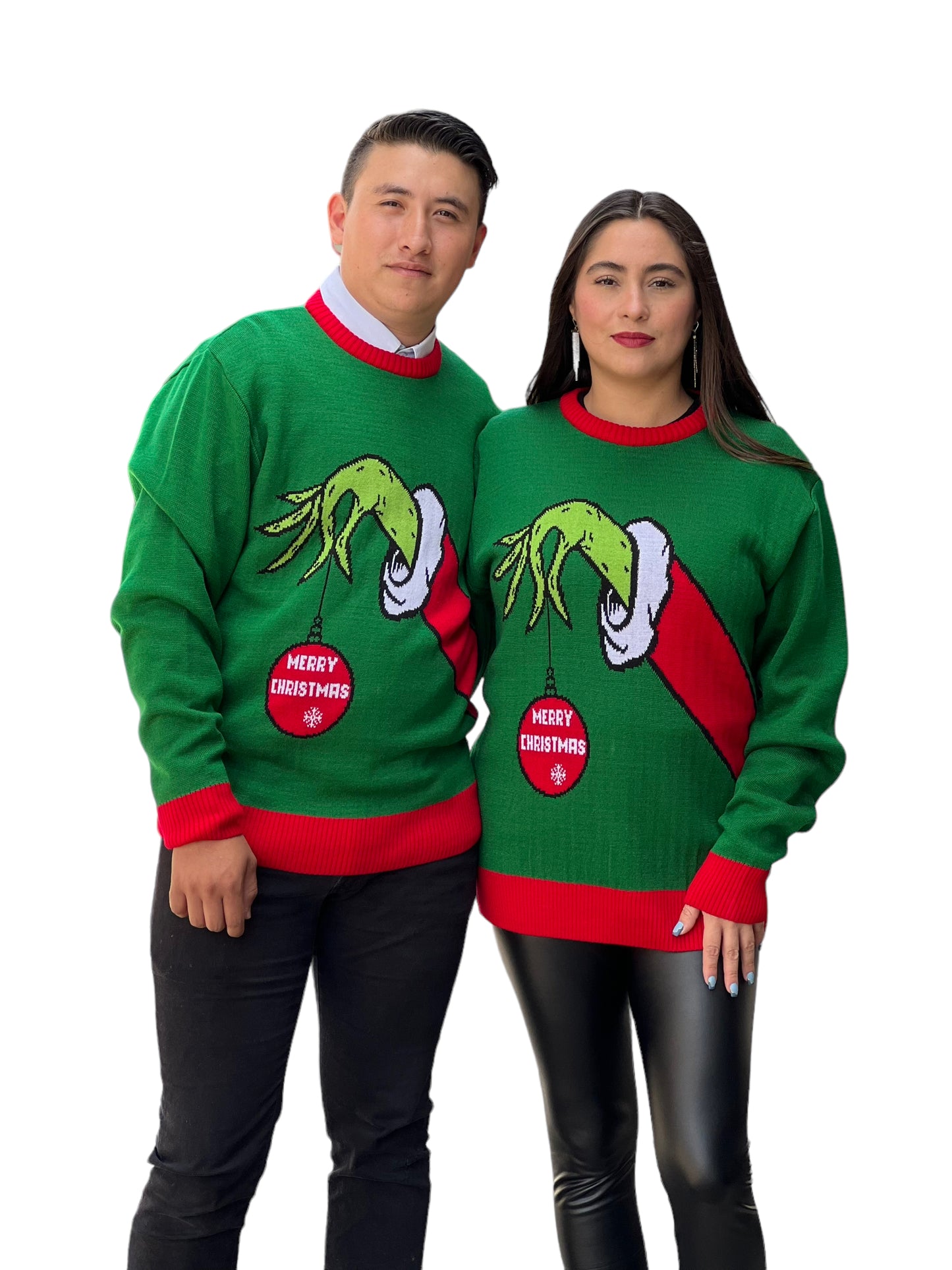 Ugly Sweater / Sueter Navideño con Mano y Esfera Adulto