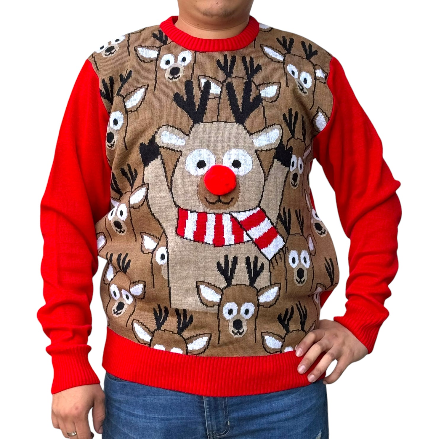 Ugly Sweater / Sueter Navideño Adulto con Renos