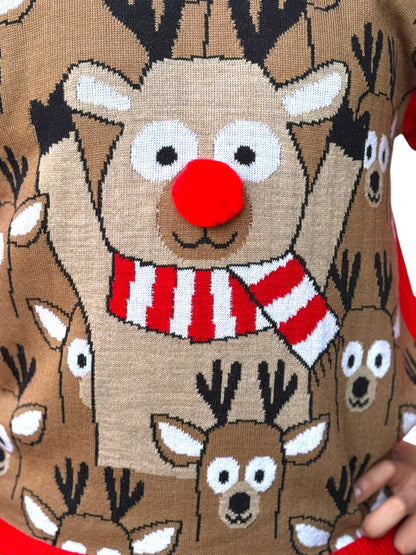 Ugly Sweater / Sueter Navideño Adulto con Renos