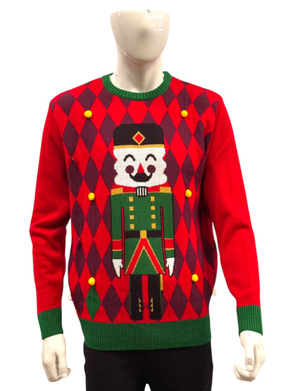 Ugly Sweater / Sueter Navideño con Cascanueces Infantil