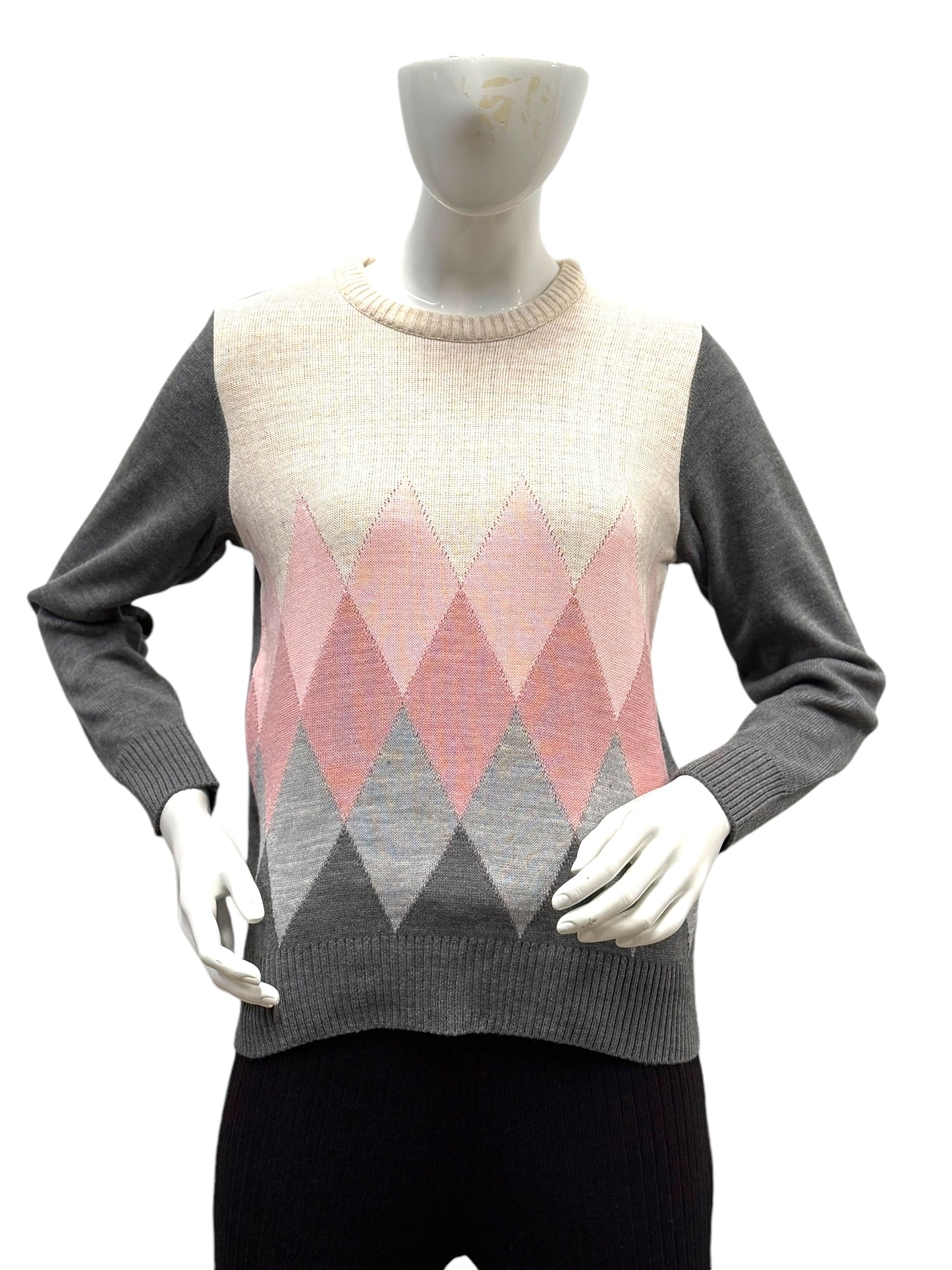 Sueter cuello redondo con Rombos