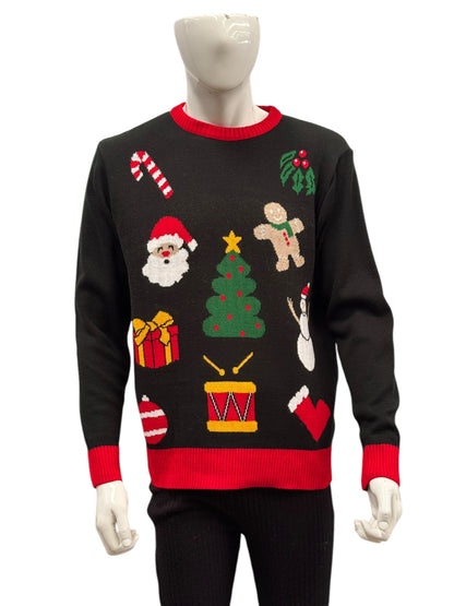 Ugly Sweater / Sueter Navideño con Objetos Navideños Infantil