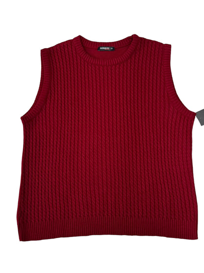 Chaleco cuello Redondo frente con trenzas.