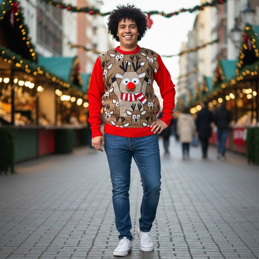 Ugly Sweater / Sueter Navideño Adulto con Renos