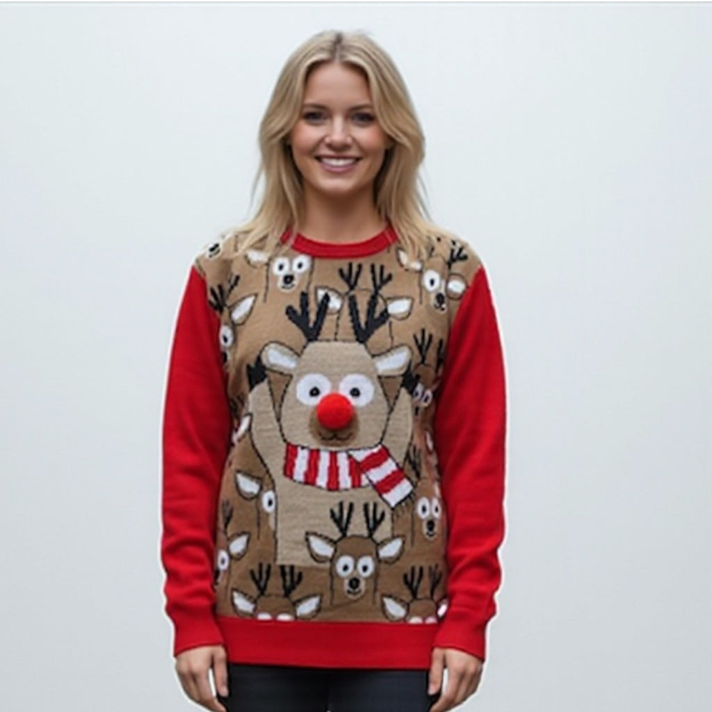 Ugly Sweater / Sueter Navideño Adulto con Renos