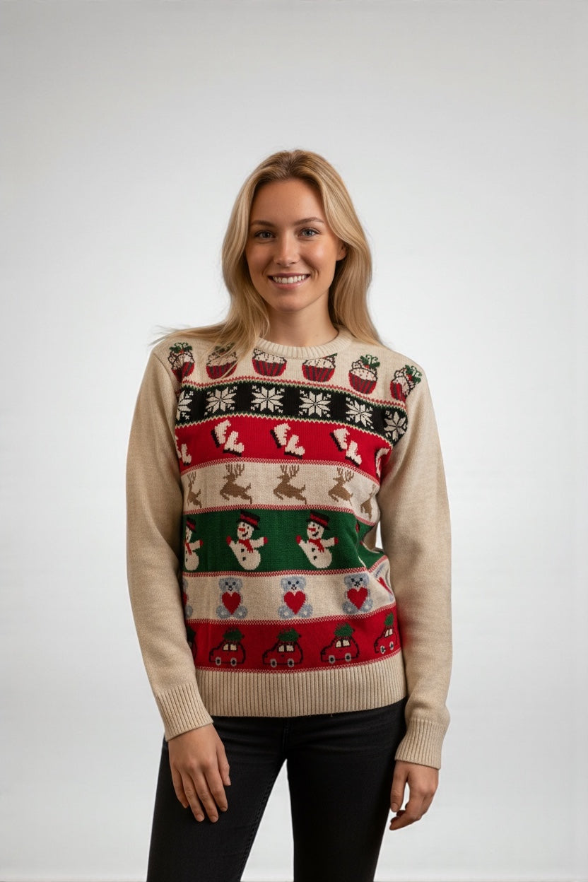 Ugly Sweater / Sueter Navideño Adulto con Series Navideñas