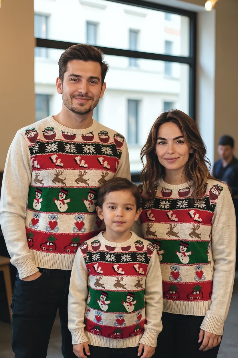 Ugly Sweater / Sueter Navideño Infantil con Series Navideñas