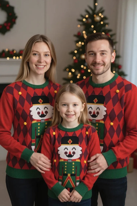 Ugly Sweater / Sueter Navideño con Cascanueces Adulto