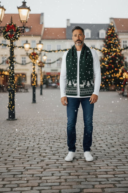 Ugly Scarf / Bufanda Navideña Unisex con Renos