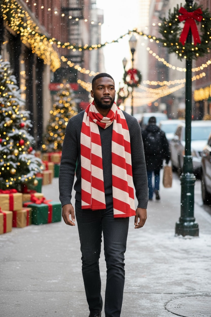 Ugly Scarf / Bufanda Navideña Unisex Caramelo