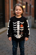 Sueter de Halloween  con esqueleto