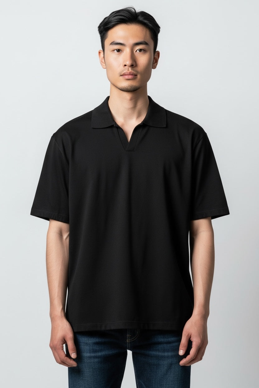 9934 Playera cuello polo con aletilla manga corta