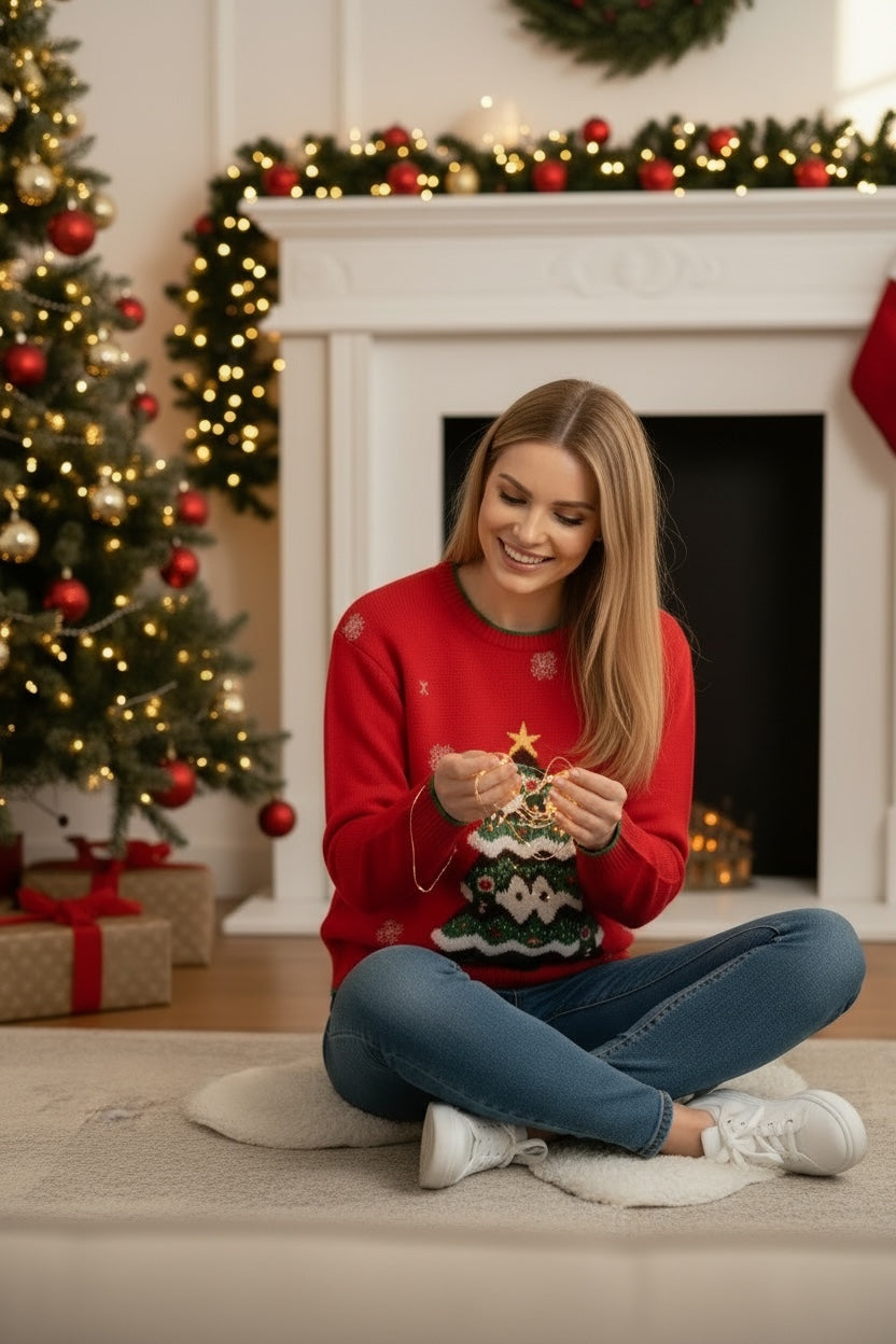 Ugly Sweater / Sueter Navideño Adulto con Arbolito