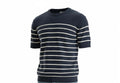 9973 Playera cuello redondo dibujo a  rayas