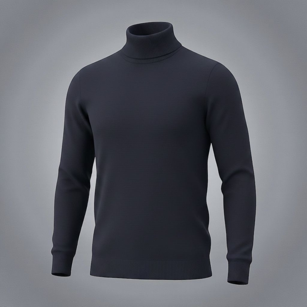 9979 Sueter cuello ruso todo liso