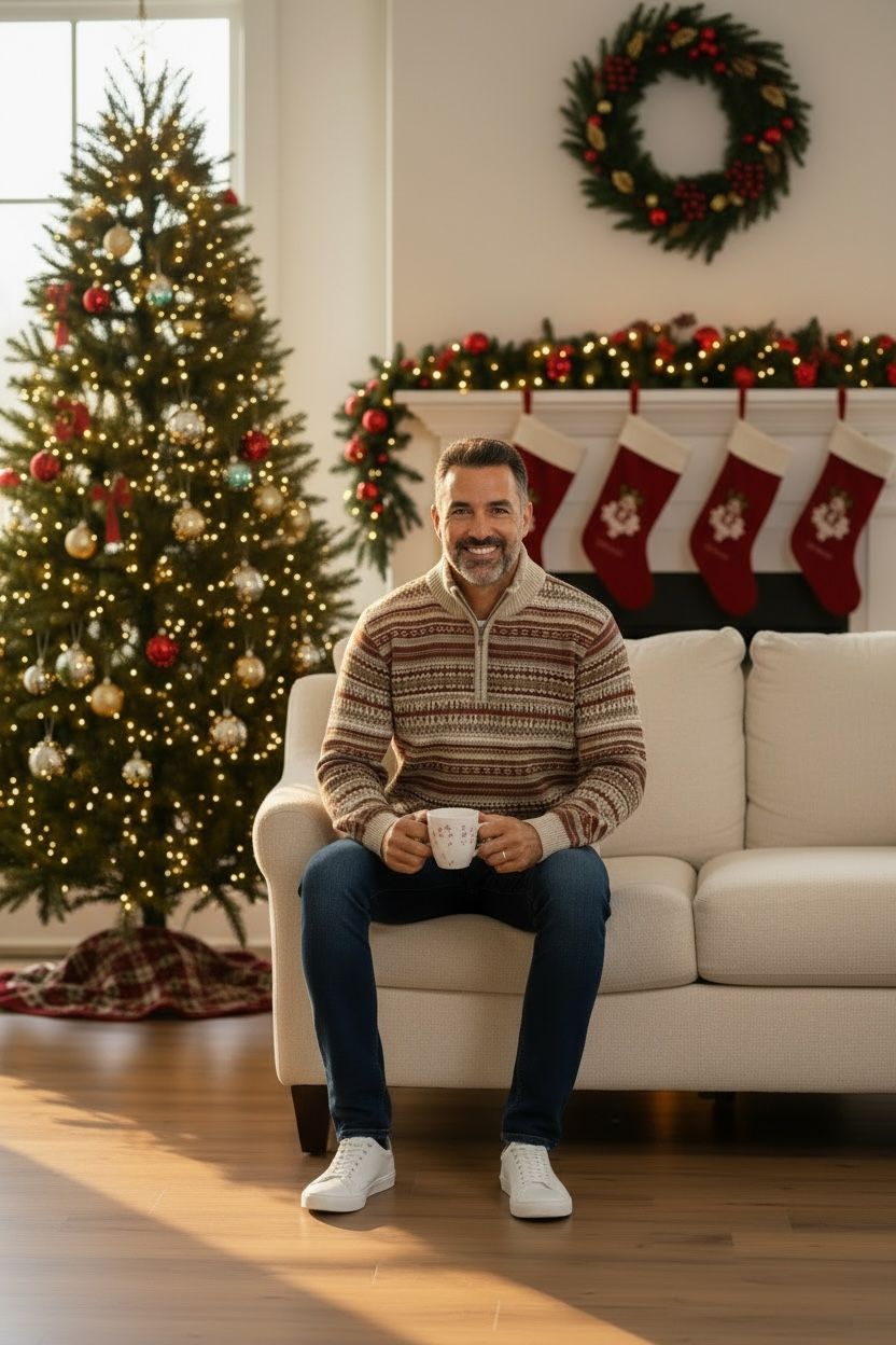 Ugly Sweater / Suéter Navideño con dibujo nórdico.