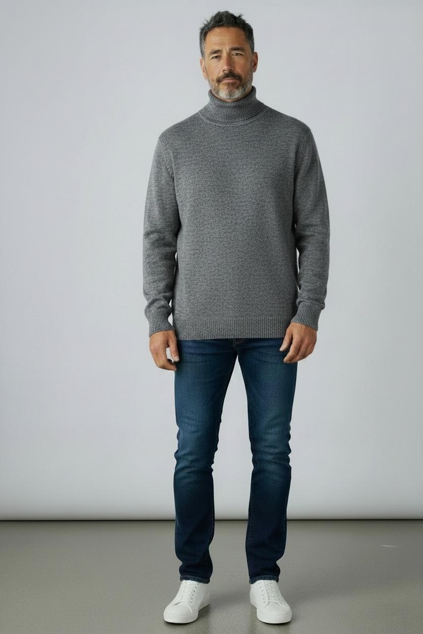 9979 Sueter cuello ruso todo liso
