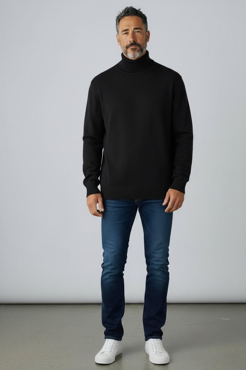 9979 Sueter cuello ruso todo liso